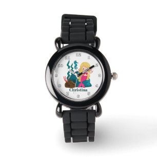 Fantasisjöjungfruflickor tillfogar den kända armbandsur