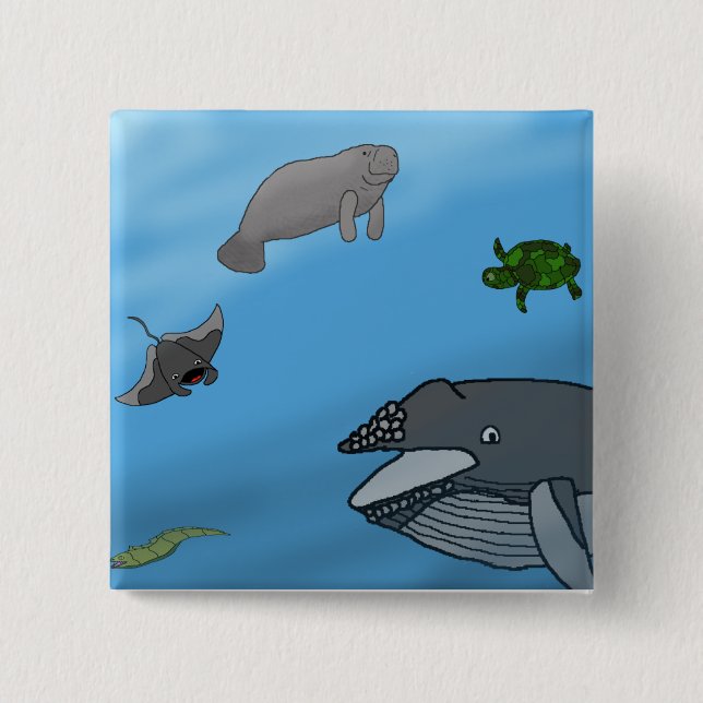 Fantasisjölandskap Knapp (Framsida)