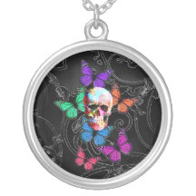 Fantasiskalle och kulöra fjärilar