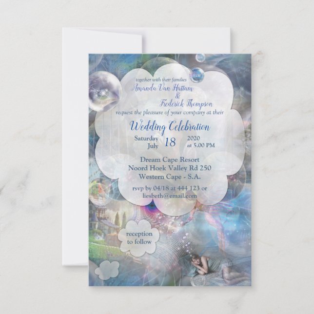 Fantasmagori Fantasybröllop Tack Kort (Framsida)