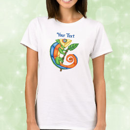 Fantasslödla Löv i Gren T Shirt
