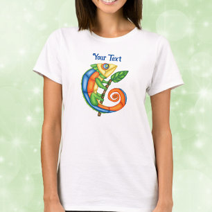 Fantasslödla Löv i Gren T Shirt