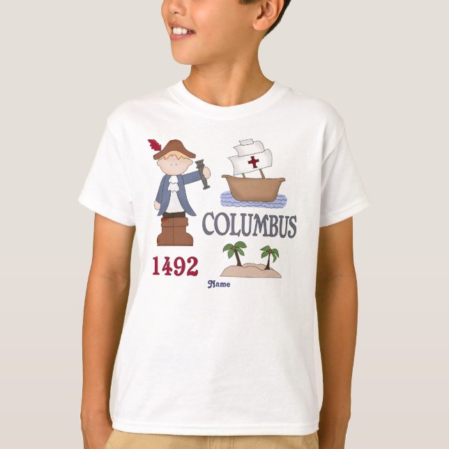 Fantast för personligChristopher Columbus historia T Shirt (Framsida)