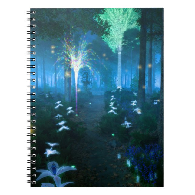 Fantastare: Natt i Fairy Land Notebook Anteckningsbok (Framsidan)