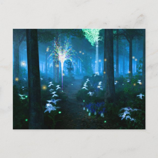 Fantastare: Natt i Fairy Land Postcard Vykort (Framsida)