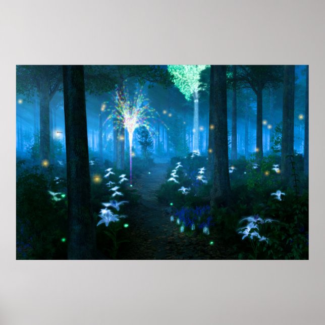Fantastare: Natt i Fairy Land Print Poster (Framsidan)