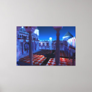 Fantastes: Courtyard of the Palace-Kanvastrycket Canvastryck