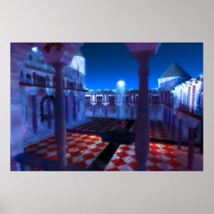 Fantastes: Courtyard of the Palace Print Poster