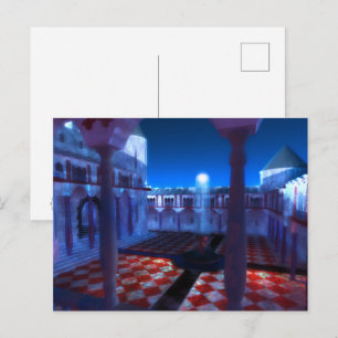 Fantastes: Courtyard the Palace Postcard Vykort