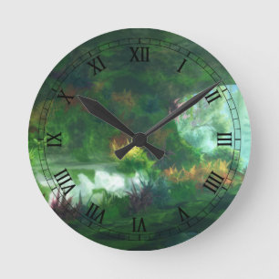 Fantastes: Dam i Marble Clock Rund Klocka