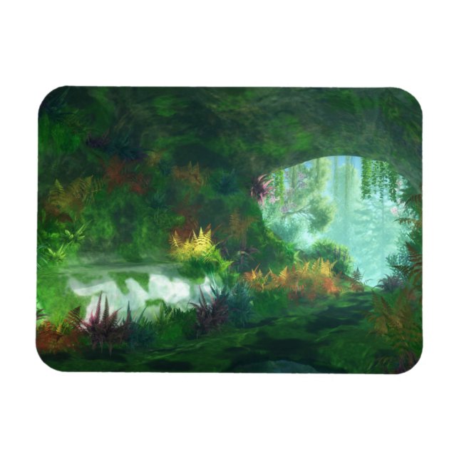 Fantastes: Dam i Marble Flexible Magnet (Horisontell)