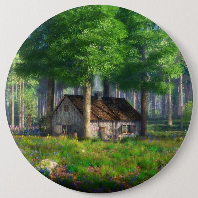 Fantastes: Forest Cottage Button Knapp (Framsida)