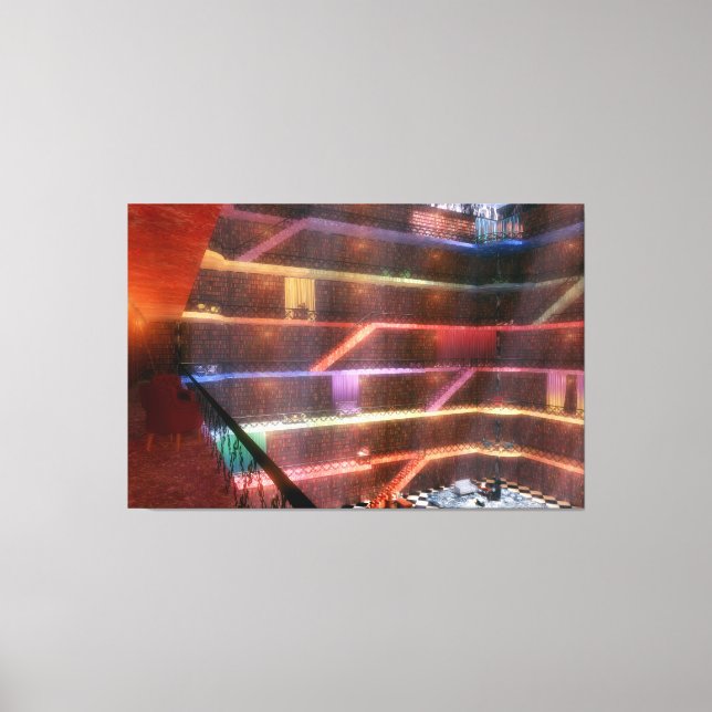 Fantastes: Kanvastrycket Palace Bibliotek Canvastryck (Framsida)