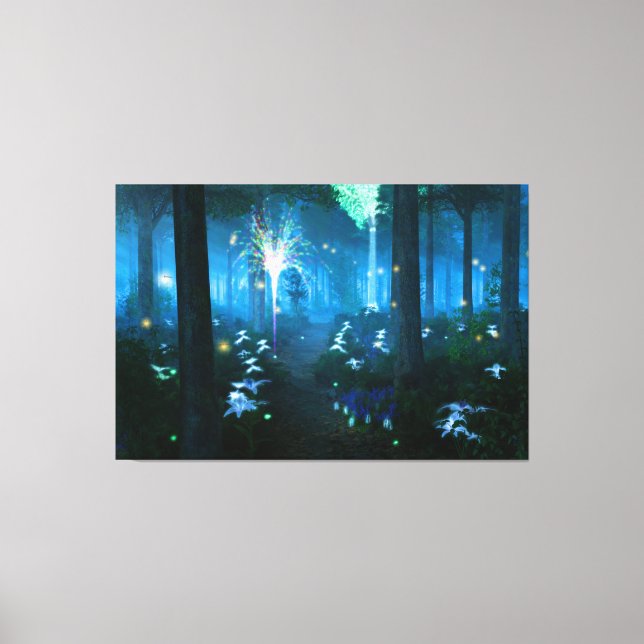 Fantastes: Natt i Kanvastrycket Fairy Land Canvastryck (Framsida)