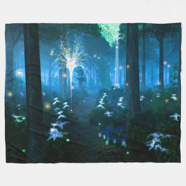 Fantastes: Natten i Fairy Land Fleece Blanket (Framsidan (Horisontell))