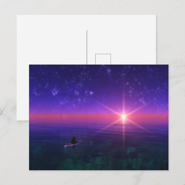 Fantastes: on Sea Postcard Vykort (Fram/baksida)