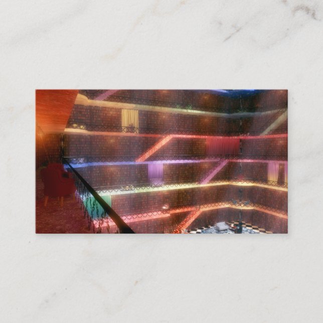 Fantastes: Palace Bibliotek Bokmärken Visitkort (Framsida)