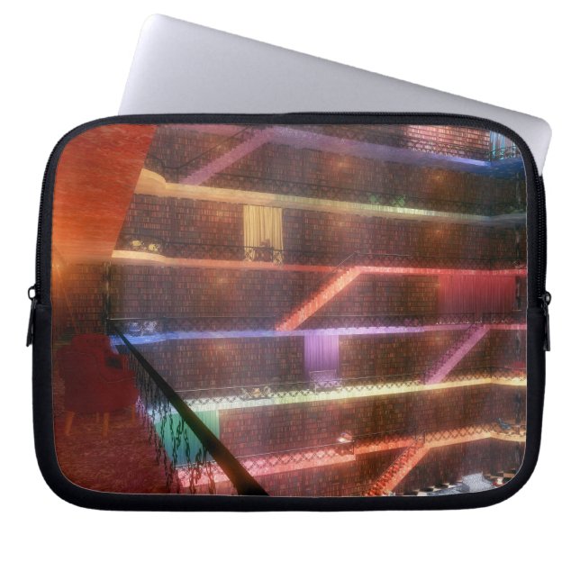 Fantastes: Palace Bibliotek Laptop sleeve (Framsidan)