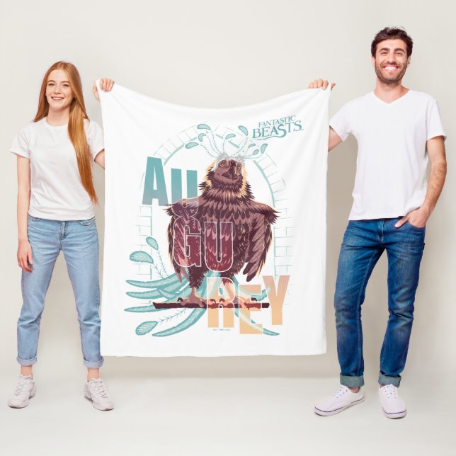 Fantastic Beasts Augurey Fleecefilt (På plats)