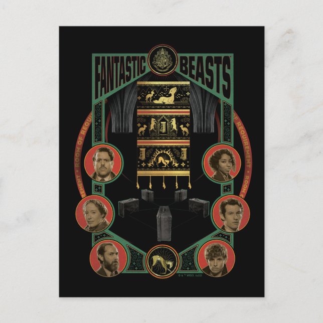 Fantastic Beasts Rummet för Krav Grafik Vykort (Framsida)