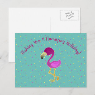 Fantastic Flamingo Helg Vykort