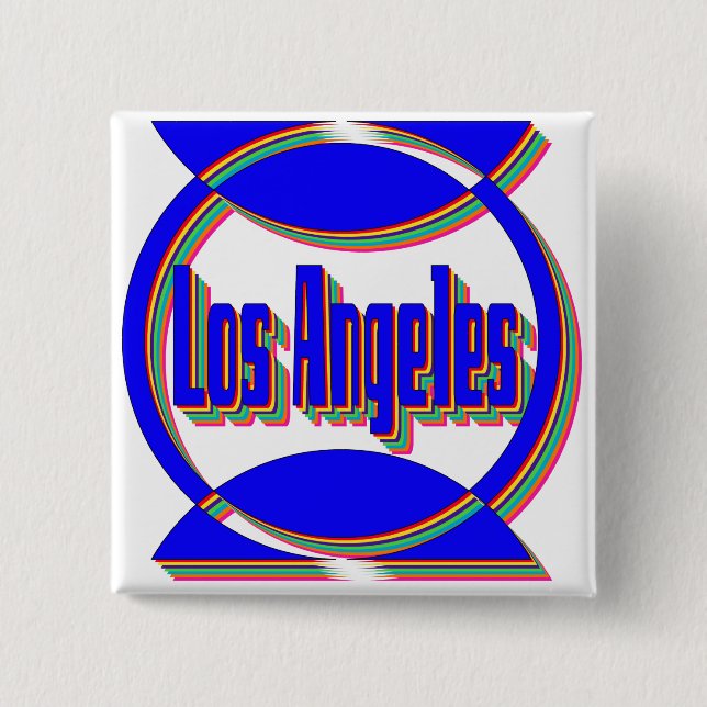 Fantastic Los Angeles 2 Button Knapp (Framsida)