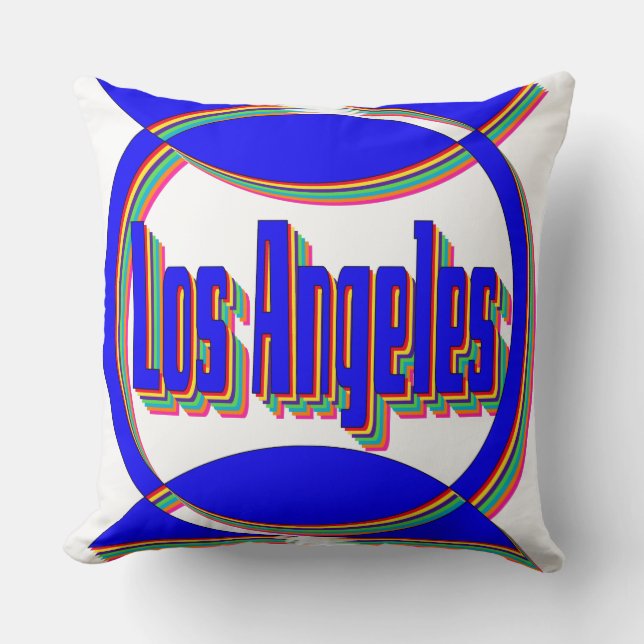 Fantastic Los Angeles 2 Pillow Kudde (Framsida)