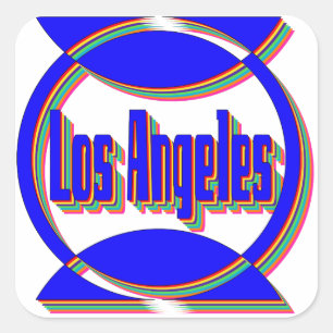 Fantastic Los Angeles 2 Sticker Fyrkantigt Klistermärke