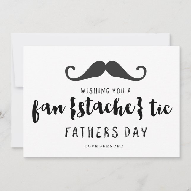 FANTASTIC MUSTACHE | FARS DAG-KORT KORT (Framsida)