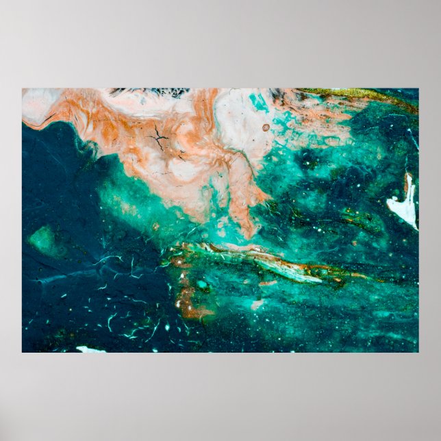 Fantastic Patterns of Colors and Paints abstract,b Poster (Framsidan)