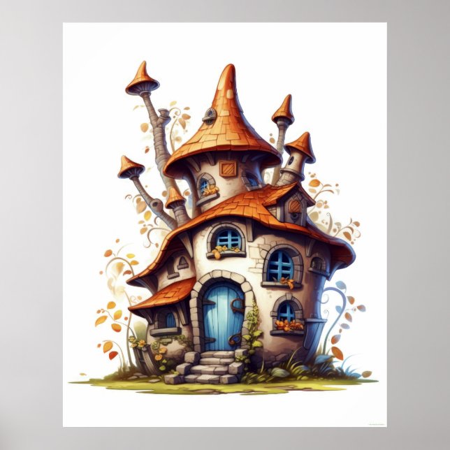 Fantastic Tale Cottage House Poster (Framsidan)
