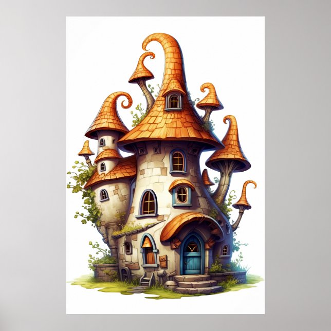 Fantastic Tale Cottage House Poster (Framsidan)