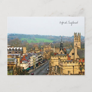 Fantastic View, Oxford, England, High Street #1 Vykort