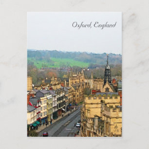 Fantastic View, Oxford, England, High Street #2 Vykort
