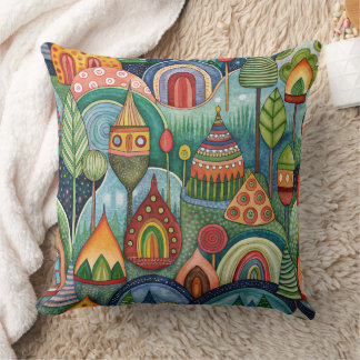 Fantastic World  designer cushion Kudde