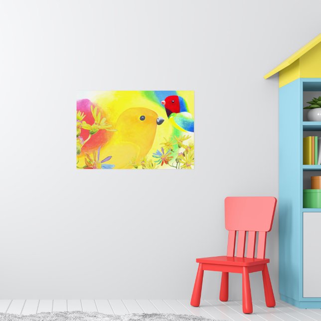 Fantastical Birds Poster (Barnkammare 1)