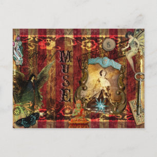 Fantastical City of Muse Postcard Vykort
