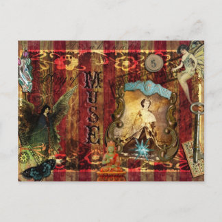 Fantastical City of Muse Postcard Vykort
