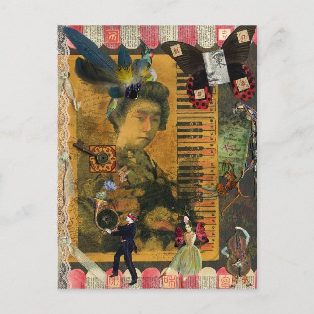 Fantastical City of Muse Postcard Vykort (Framsida)