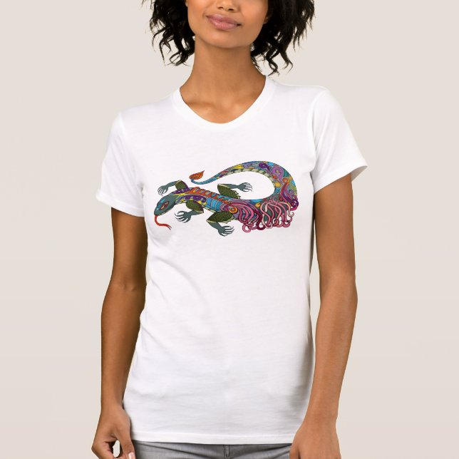 Fantastical Lizard Women's t-shirt (Framsida)