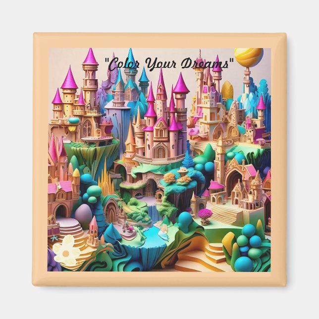 ’Fantastical Worlds Uncover’ Magnet (Framsidan)