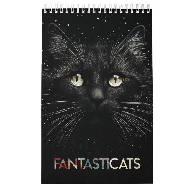 FANTASTICATS - Whimsical Cat Porträtt Kalender (Omslag)