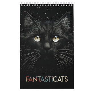 FANTASTICATS - Whimsical Cat Porträtt Kalender