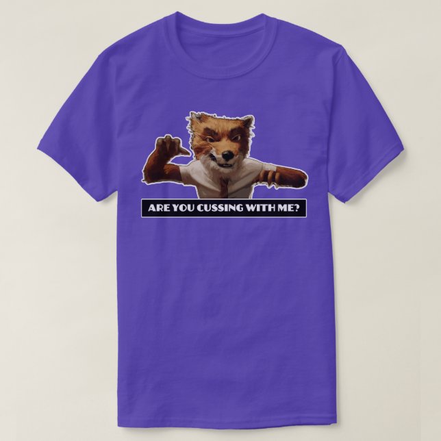 FantasticFox Foxy Cussing T Shirt (Design framsida)