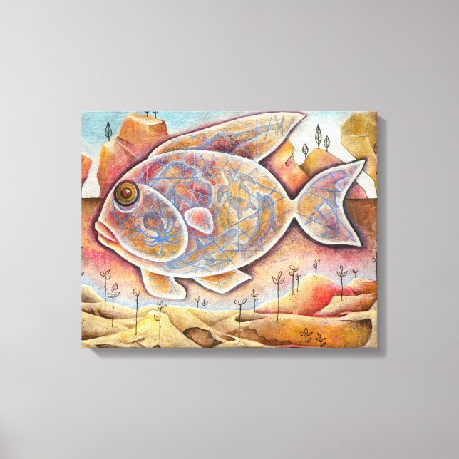 Fantastischer Fisch Canvastryck (Framsida)