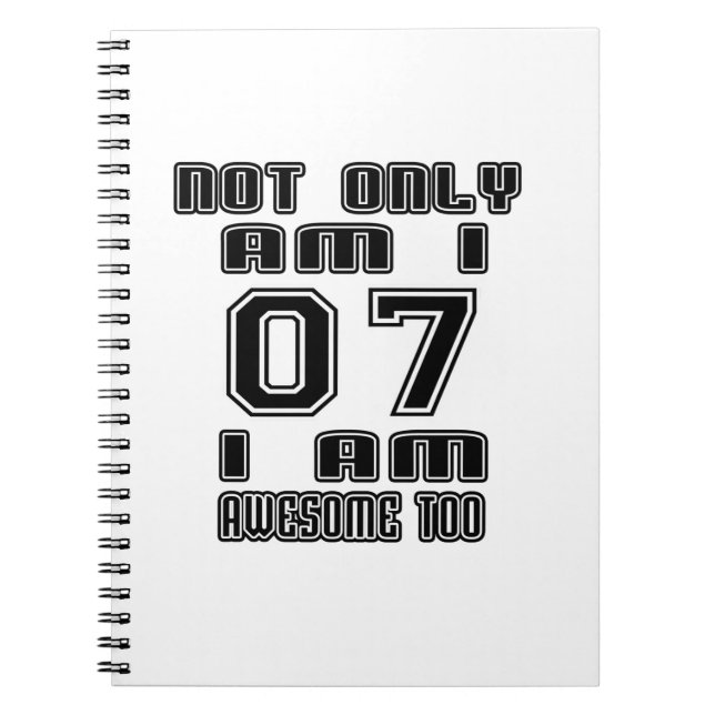 Fantastisk 07 för anteckningsbok (Framsidan)