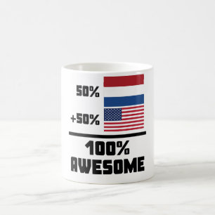 Fantastisk 100% för amerikan för 50% holländare kaffemugg