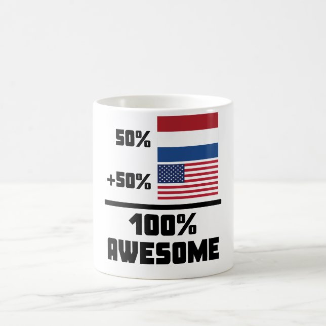Fantastisk 100% för amerikan för 50% holländare kaffemugg (Center)