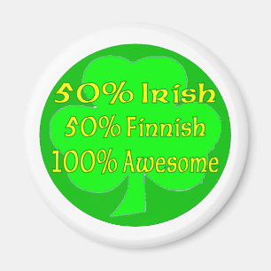 Fantastisk 100% för finska för 50% irländare 50 magnet