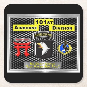 Fantastisk 101st Airborne Division Underlägg Papper Kvadrat
